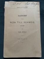 Rapport &ouml;fver resa till Schweiz &aring;r 1880