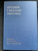 Studier i modern historia till&auml;gnade Jarl Torbacke