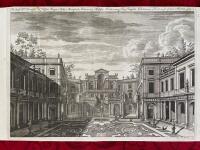 Illustriss: D:ni Baronis N. Tessini Regi&aelig; Aul&aelig; Marescalli Primariiq: &AElig;dific: Hortorumq: Reg: Pr&aelig;fecti, Palatium Holmense prope Arcem situm. [Kopparstick fr&aring;n Suecia Antiqua et Hodierna. Den vittber&ouml;mde herr baronens, hovmarskalkens och &ouml;verintendentens &ouml;ver de kungliga byggnaderna och tr&auml;dg&aring;rdarna Nikodemus Tessins palats i Stockholm n&auml;ra slottet.]