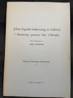 Johan Fagrells beskrivning av folklivet i Stenstorps pastorat fr&aring;n 1780-talet