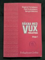 R&auml;kna med vux f&ouml;rdjupning Etapp 1