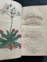La botanique enseign&eacute;e en vingt-deux le&ccedil;ons. Ouvrage dans lequel sont expos&eacute;s les &eacute;l&eacute;mens et les principes relatifs &agrave; cette sciences, et orn&eacute; de onze planches colori&eacute;s.