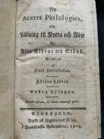 Ny acerra philologica, eller l&auml;sning til nytta och n&ouml;je f&ouml;r alla &aring;ldrar och st&aring;nd. I-V 