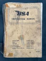 BSA INSTRUCTION MANUAL A50 A65 