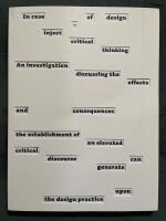 In case of design - inject critical thinking