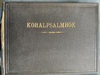F&Ouml;RSLAG TILL KORALPSALMBOK F&Ouml;R SVENSKA KYRKAN. Utgivet av den av K. M:ts i &auml;rendet 1919 tillsatta n&auml;mnden.