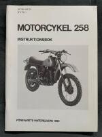 Motorcykel 258 Instruktionsbok