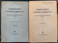 Storhetstidens litterära krigsbyten I-II. En kulturhistorisk-bibliografisk studie. Akademisk afhandling.