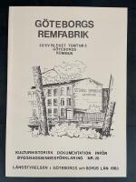 G&ouml;teborgs remfabrik : 23 kv Bleket tomt nr 5, G&ouml;teborgs kommun : Kulturhistorisk dokumentation inf&ouml;r byggnadsminnesf&ouml;rklaring. Nr 28