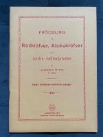 Fr&ouml;odling af r&ouml;dkl&ouml;fver, alsikekl&ouml;fver och timotej