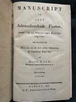 Manuscript om &aring;ret adertonhundrade fjorton, funnet i de vid Waterloo tagna kejserliga vagnarna, och inneh&aring;llande historien on de sex sidsta m&aring;naderna af Napoleons regering; af baron Fain, d&aring;varande cabinets-secreterare m. m. &Ouml;fvers&auml;ttning.