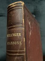 Chansons de P.J. de Beranger anciennes et posthumes. Nouvelle edition populaire onr&eacute;e de 161 dessins in&eacute;dits et de vignettes nombreuses par. MM. Andrieux, Bayard, Cr&eacute;pon, Claverie, Darjou, G. Durand, F&eacute;rat, Giacomelli, Lorsay, Morin, Pauquet, Riou, Sauvageot, Viollat, Worms. Paris, Perrotin u. Le Chevalier