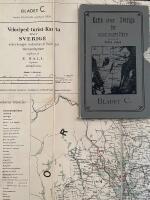 Karta &ouml;fver Sverige f&ouml;r velocipedryttare. S&ouml;dra delen. Bladet C.