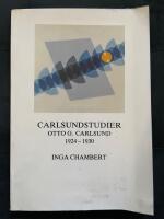 Carlsundstudier - Otto G. Carlsund 1924-1930