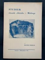 Studier r&ouml;rande eldst&auml;der i Blekinge