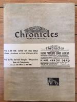 Chronicles : News of the Past [II VOLUME SET]. [VOL. I]: In the Days of the Bible (From Abraham to Ezra, 1726-444 BCE) / [VOL. II]: The Second Temple ; Dispersion ; Rise of Christianity (From 165 BCE to 969 CE) 