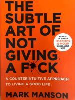 The Subtle Art of Not Giving a F*ck