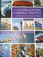 The globalization of world politics : an introduction to international relations