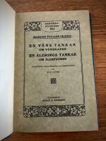 En v&auml;ns tankar om v&auml;nskapen &ndash; En &aring;ldrings tankar om &aring;lderdomen &ndash; [Ber&ouml;mda filosofer XII]