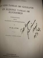 En v&auml;ns tankar om v&auml;nskapen &ndash; En &aring;ldrings tankar om &aring;lderdomen &ndash; [Ber&ouml;mda filosofer XII]