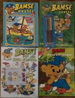 Bamse pyssel nr 12, 24 & 33 + Bamse M&aring;lar & Pysselbok