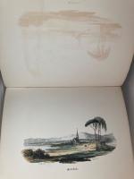 Ett &aring;r i Sverige. Taflor af Svenska Almogens kl&auml;dedr&auml;gt, lefnadss&auml;tt och hemseder, samt de f&ouml;r landets historia m&auml;rkv&auml;rdigaste orter; tecknade af J.G. Sandstr&ouml;m, beskrifne af A. Grafstr&ouml;m.