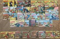 22 nr av Pr&auml;rieserier: 27/1954, 20/1957, 1/1959 (2 ex.), 3/1959, 5/1959, 39/1959, 52/1959, 18/1960, 11/1961, 14/1961, 21/1961, 22/1961,32/1961, 31/1961 + sju nummer utan &aring;rtal och samlarbild