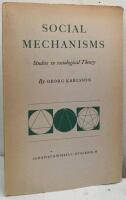 Social Mechanisms. Studies in sociological Theory