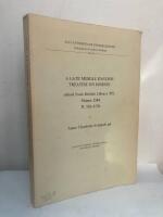 A Late Middle English Treatise on Horses. Edited from British Library MS. Sloane 2584 ff. 102-117b