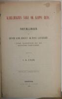 Karlamagnus Saga ok Kappa hans. Fort&aelig;llinger om Keiser Karl Magnus og hans J&aelig;vninger. I norsk bearbeidelse fra det trettende aarhundrede. Program til I. semester.