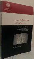 &rdquo;Hind beh&auml;rskade h&ouml;gspr&aring;ket...&rdquo; Textkurs i klassisk arabiska med utg&aring;ngspunkt i R.-E. Br&uuml;nnows och A. Fischers Arabische Chrestomathie