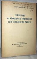 Studien &uuml;ber das Verhalten des Venendruckes beim valsalvaschen Versuch