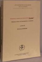 Epistole tardive di Francesco Petrarca. Edizione critica con introduzione e commento