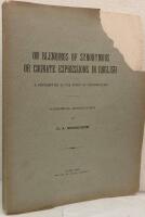 On Blendings of Synonymous or Cognate Expressions in English. A Contribution to the Study of Contamination