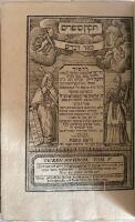 תקון סופרים ספר דְּבָרִים&lrm; [Tiqqun/Tikun/tikkun soferim/sofrim. Sefer devarim =Guide for Torah Scribes. Genesis/Fifth Book of Moses] Ticken Sophrom. Tom. V.