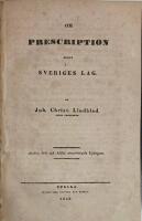 Samlingsband med skrifter av Johan Christoffer Lindblad