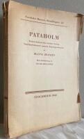 Pataholm. Kulturhistoriska notiser kring Sm&aring;landskustens gamla k&ouml;pingsv&auml;sende.