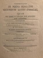 Commentatio de poena homicidii secundum leges Danicas