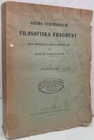 Filosofiska fragment med inledning och kommentar. I. Inledning