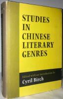 Studies in Chinese Literary Genres