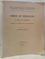 Chion of Heraclea. A Novel in Letters. Edited with Introduction and Commentary