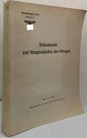 Dokumente zur Vorgeschichte des Krieges