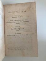 Samlingsband med fyra 1800-talsdissertationer om juridik