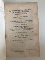 Samlingsband med fyra 1800-talsdissertationer om juridik