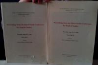 Proceedings from the Third Nordic Conference for English Studies. H&auml;sselby, Sept 25-27, 1986. Volume I-II