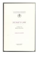 Hume's Law. An Essay on moral Reasoning