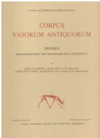 Corpus vasorum antiquorum. Sweden. Medelhavsmuseet and Nationalmuseum 1