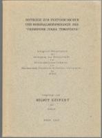  Beitr&auml;ge zur Textgeschichte und Nominalmorphologie des "Vremennik Ivana Timofeeva" 