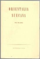 Orientalia Suecana. Vol. XII (1963)