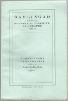 Fornsvenska legendariet. H&auml;ft. 1